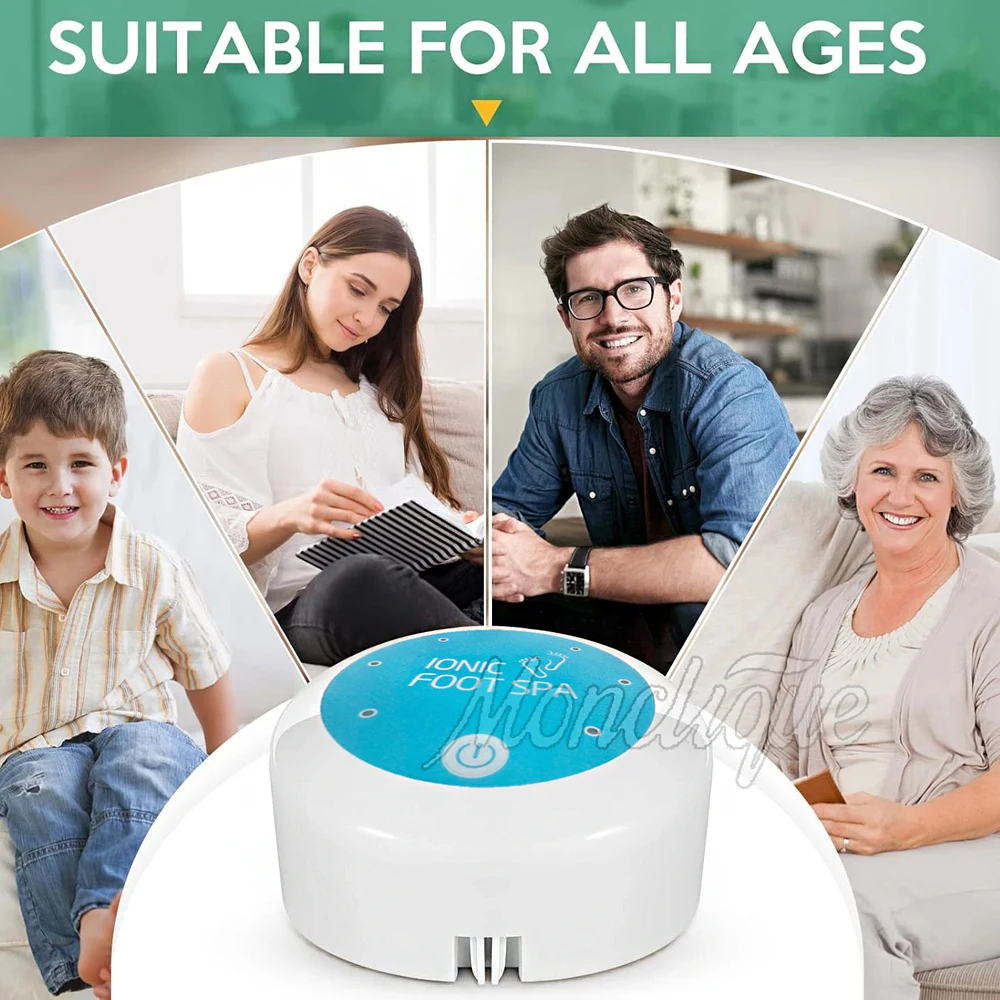 เครื่องแช่เท้าดีท็อกซ์แบบอิออนสำหรับใช้ในบ้าน ระดับสปา ดีท็อกซ์เท้า ทำความสะอาดเท้า สปาเท้าสั่นสะเทือน ดูแลสุขภาพด้วยน้ำบำบัด