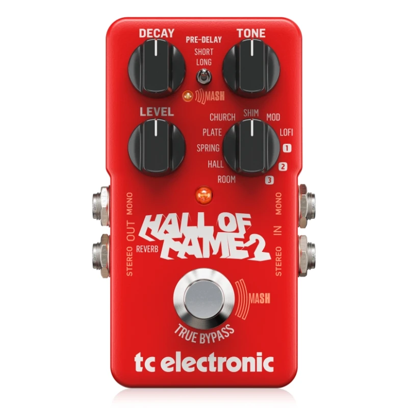 Tc Electronic Hall Of Fame 2 Reverb Guitar Effect Pedal With Groundbreaking Mash Footswitch And Shimmer Effect