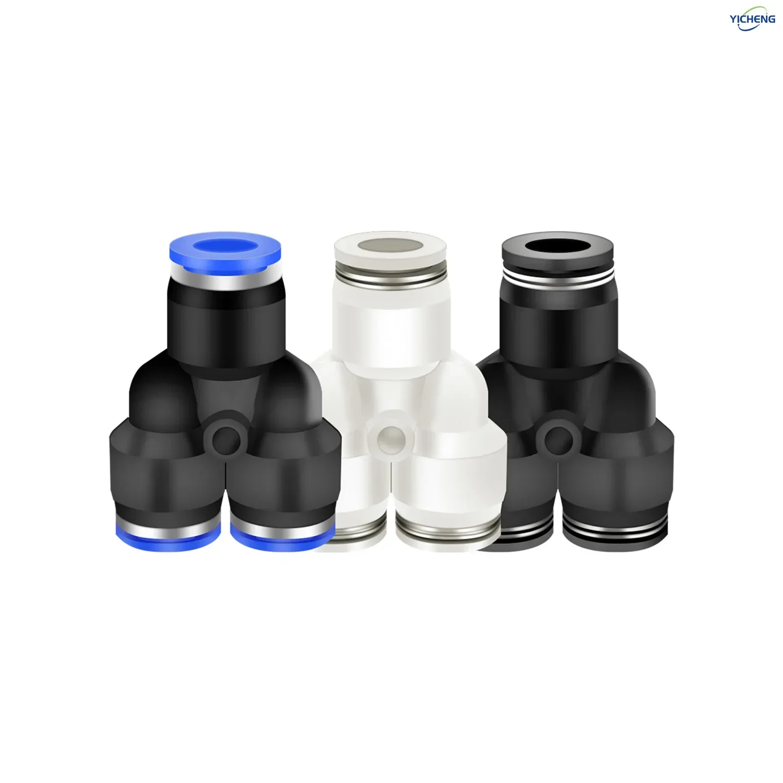 4MM ID Hose Connector Y Spliter Push to Connect Fittings 3 Ways Tube Connect Push Fit Push Lock (Pack of 30)