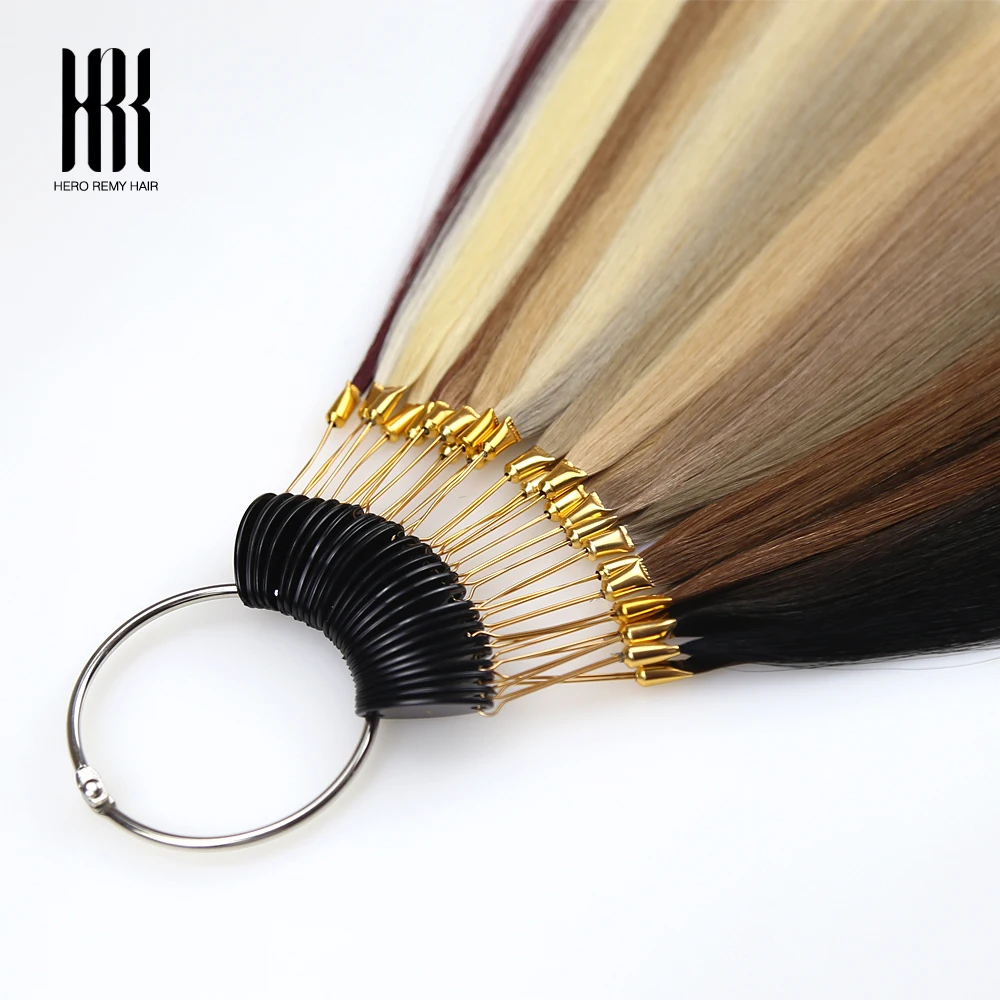 Afbeelding 3: Hero Remy Hair Menselijk haar Kleurringen / kleurenkaartjes 26 kleuren beschikbaar Kan worden geverfd voor salonsample