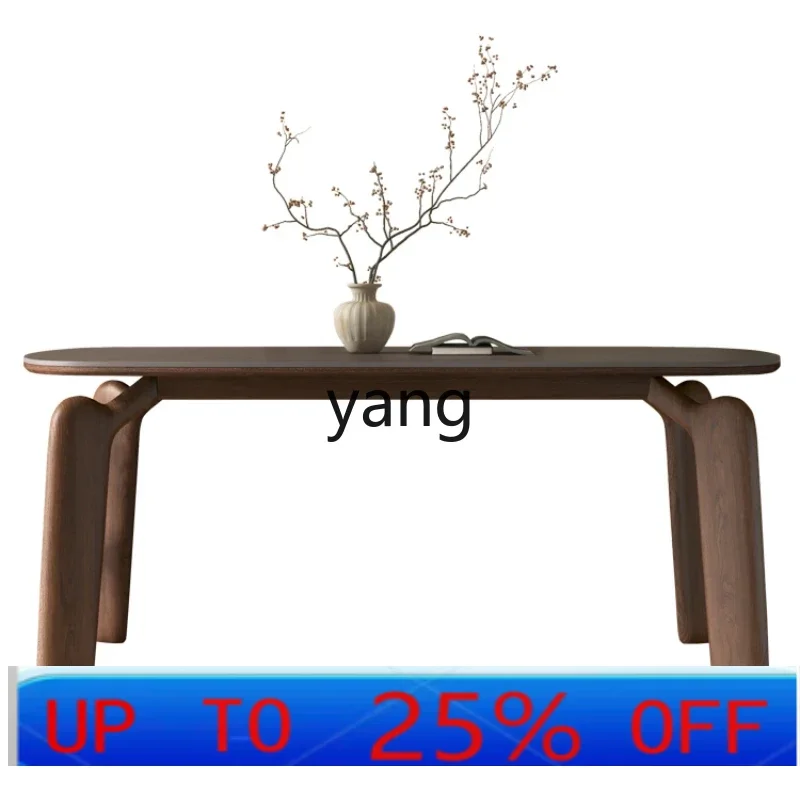 

LMM Solid Wood Dining-Table Chair White Wax New High-End Small Apartment Stone Plate Dining Table