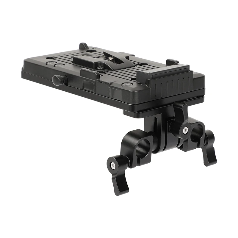 CAMVATE IDX P-V2 Camera V Mount Quick Release Plate With Rotatable 15mm Rail Blocks& Backboard Plate For 15mm Rod Support System