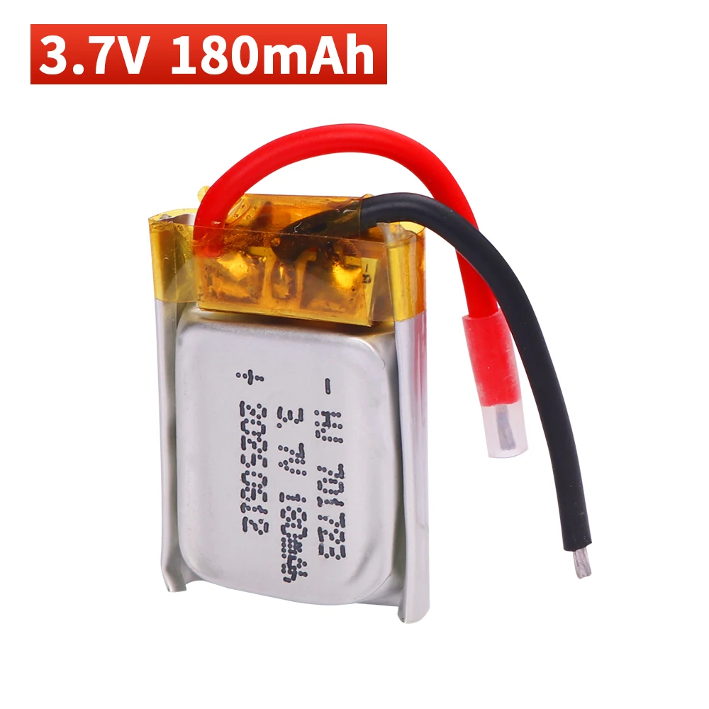 Bateria lipo 180mah 3.7v para syma s105 s107 s107g s108 skytech m3 m3 s977 bateria de peças de reposição de helicóptero 1-10 peças
