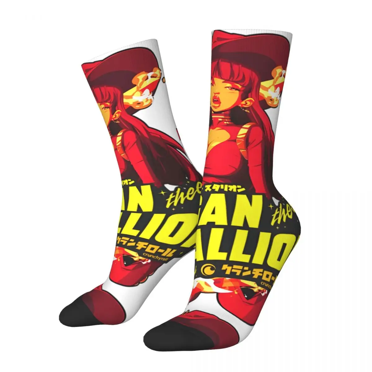 Megan Thee Stallion Anime For Fans For Men And Women Men's Socks Retro Harajuku Megan Thee Stallion Street Style Crew Sock