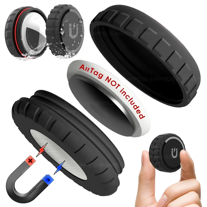 For Apple Airtag Protective Case Anti-lost Device Locator Tracker PC Strong Magnetic Waterproof Protective Shell For Airtags New