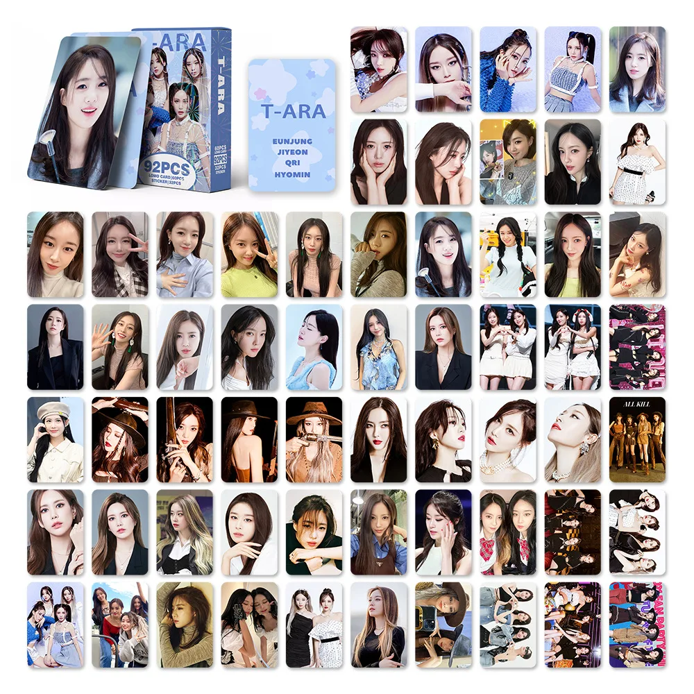 KPOP T-ARA Photocard 16th ANNIVERSARY Boxed Card LOMO Card Sticker Eunjung Hyomin Boram Fans Collection Gift