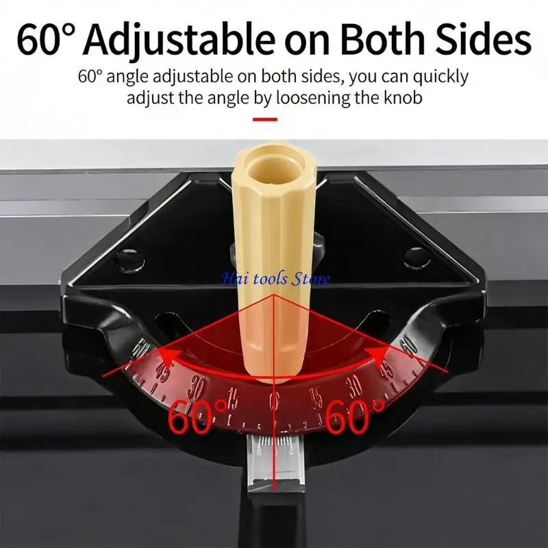 X37E Adjustable Miter Gauge Woodworking Tool for Table Sawing and Router Table