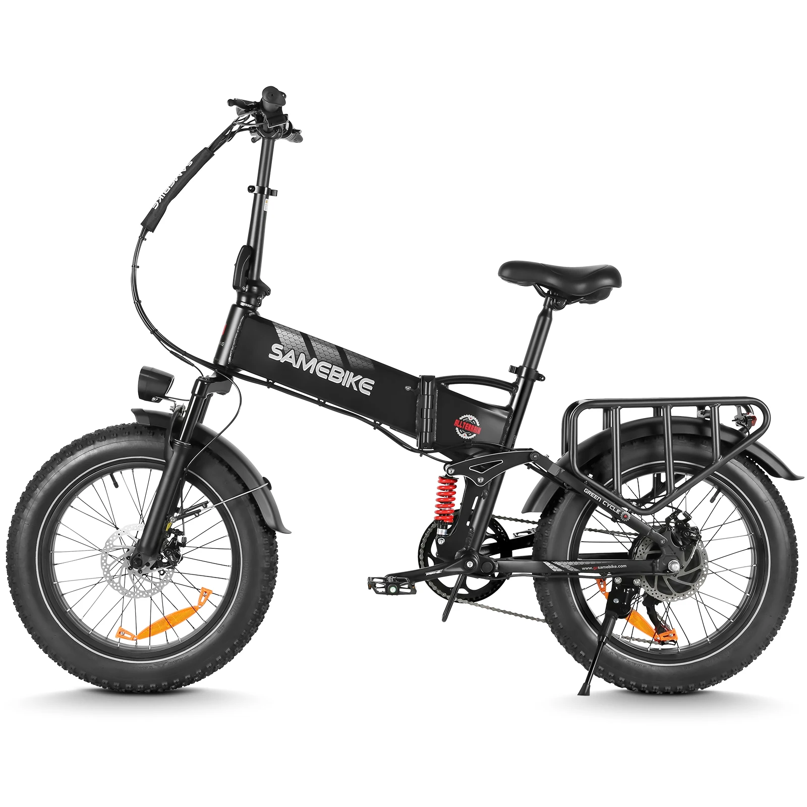 AliExpress SAMEBIKE RS-A02PRO Electric Bike 20"Fat Tires,48V15Ah Foldable Ebike for Adults,7 Speed and Dual Suspension E-Mountain Bike