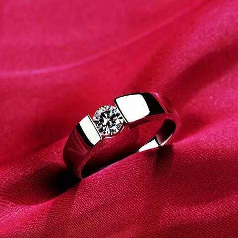 925 Sterling Silver 6-10# Exquisite Zircon Ring Women Fashion Wedding Charm Gift Accessories Jewelry