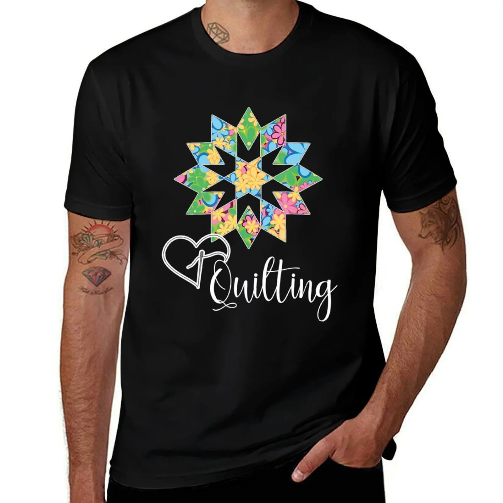 

man Crafter Quilting cotton with shirt T-Shirt shirts t t men Sewing Hobby t funny T-Shirt shirts prints 100% Love