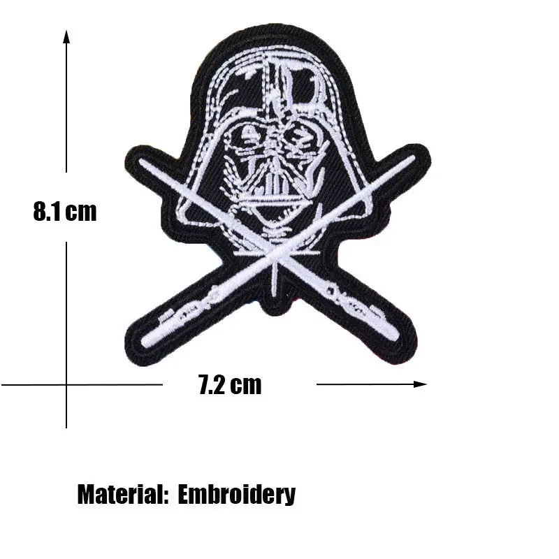 Star Wars ban lengan perifer Velcro bordir medali kartun kepribadian kreatif dekorasi Niche pakaian ransel Patch