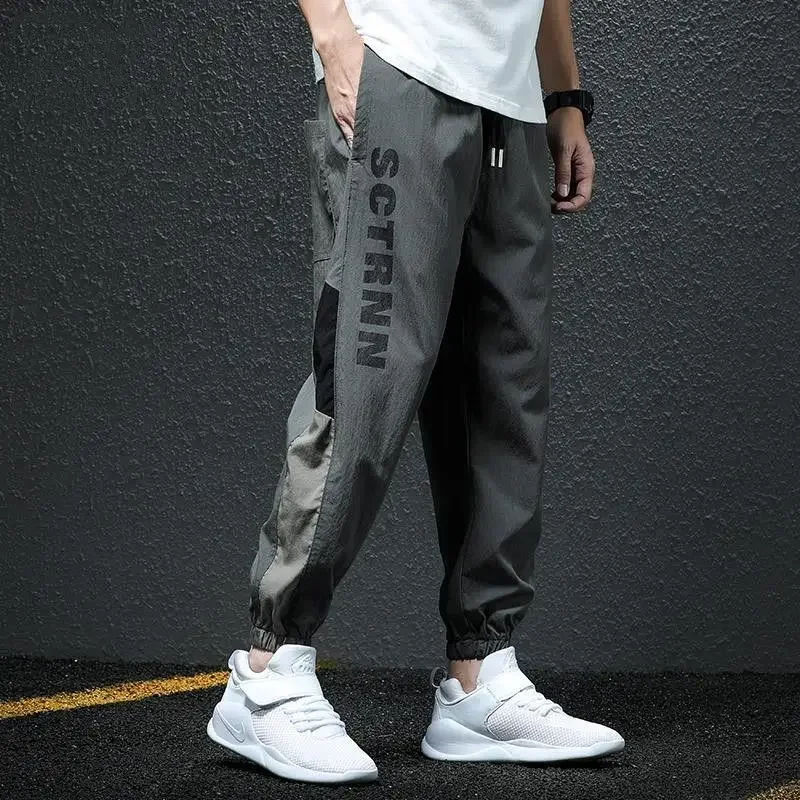 Trousers Man Joggers Fleece-lined Cargo Pants for Men Winter Harem Harajuku Big Size Cheap Emo High Quality Nylon Slacks Loose