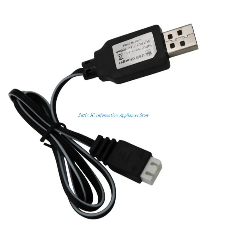 

J0MB 7,4V мА зарядного шнура USB -кабель с светодиодными фонарями для питания аккумулятора