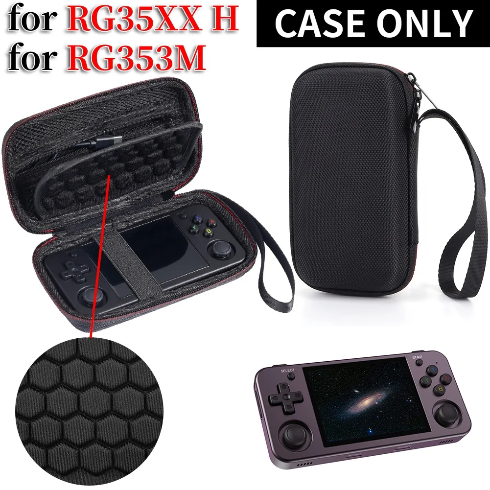 Protective Case Handbag Splashproof EVA Storage Case for ANBERNIC RG353M RG35XX H Storage Bag Shockproof Game Consoles Pouch