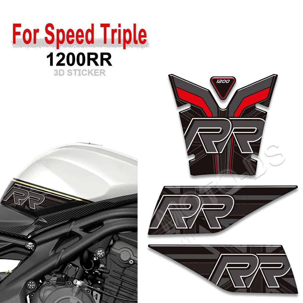 

For Triumph Speed Triple 1200RR 1200 RR Motorcycle Fuel Oil Kit Knee Tank Pad Protector Stickers Decals Waterproof