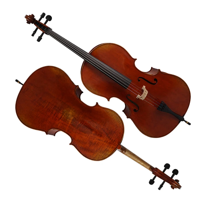Antique Style Handmade Solid Wood Cello Acoustic String Musical Instrument Support OEM Custom Service For Music Performance