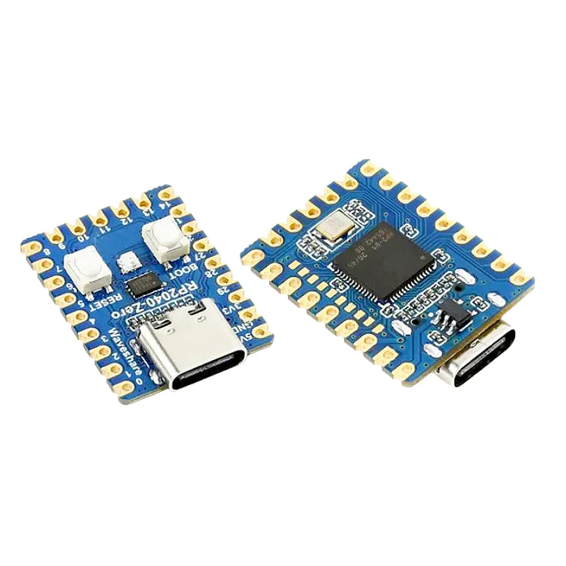 Raspberry Pi Pico Desenvolvimento Módulo Board, RP2040-Zero, Mini microcontrolador, Dual-Core Cortex, M0 Processador, 2MB FlashUSB, Original