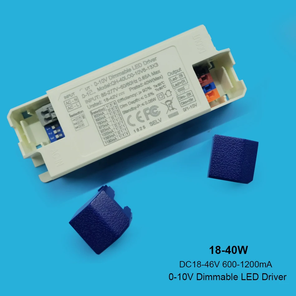1-5PCS 0-10V Dimmable LED Driver DC 18-46V 300mA 450mA 500mA 600mA 900mA1100mA 1200mA 5-40W LED Power Supply Transformer 0-100%
