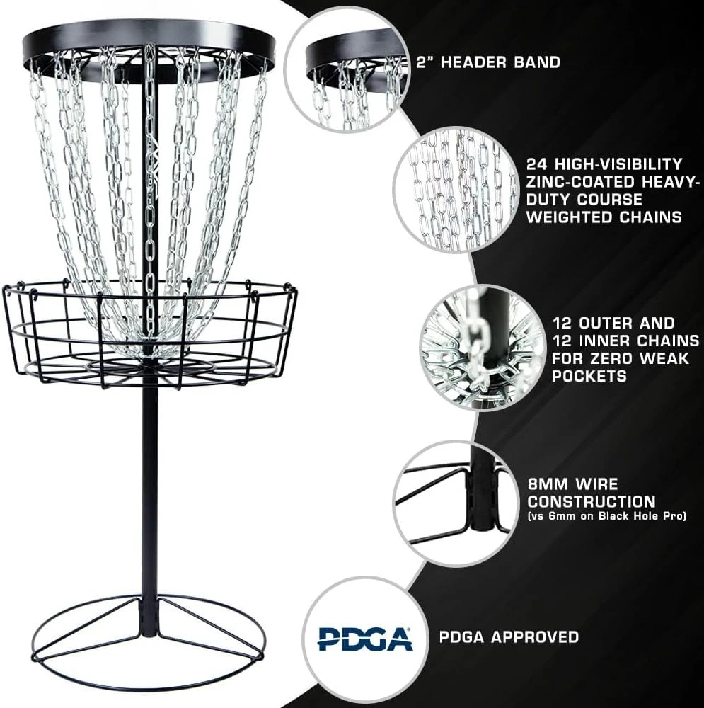 24-Chain Portable Disc Golf Basket Target·Factory Direct Sales