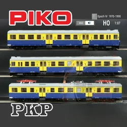 PIKO HO 1/87 Train Model 51452 EN57 Digital Sound Intercity Train PKP with Interior Lights 3-section Set Train Model Toy Gift