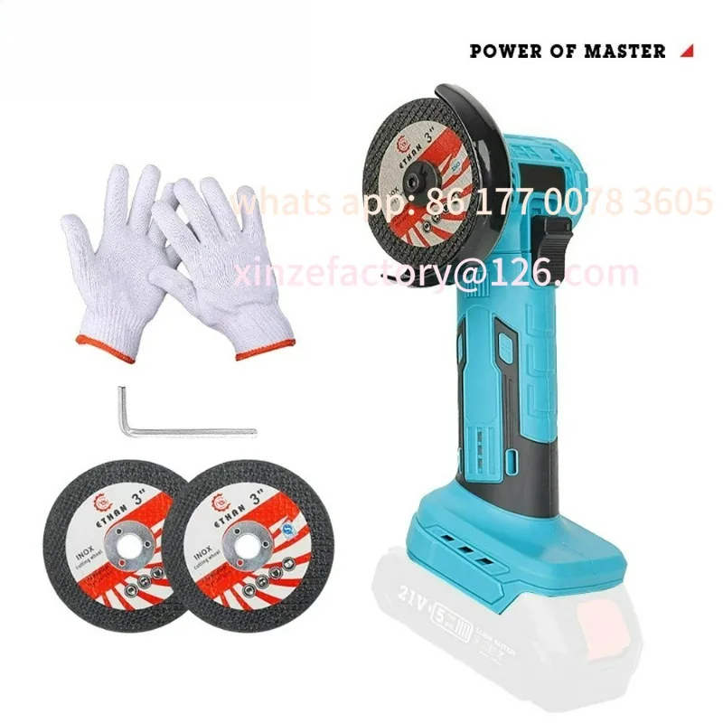 

Customizable Miniature Rechargeable Mini Angle Grinder with Battery Cutting Blade Polishing Grinder for Cutting Diamon