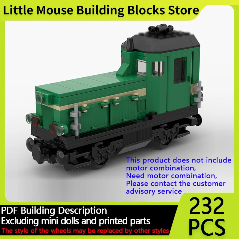 

City Car Model MOC Building Bricks Type 4563 Freight Locomotive Modular Technology Gifts Holiday Assemble Children Toys Suit