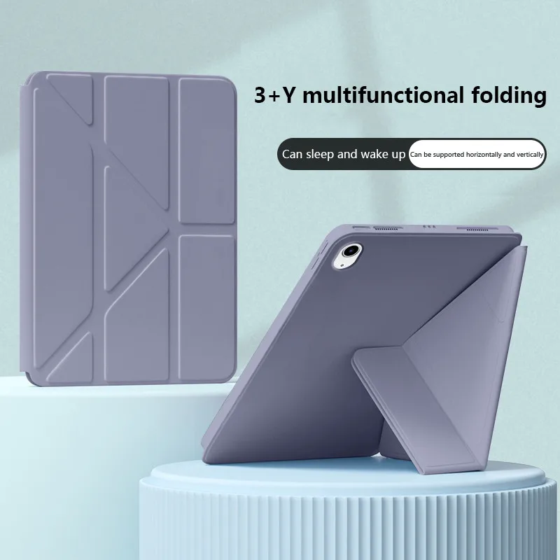 

Leather Case For iPad Air 11 6th 2024 Pro 11 10th 10.9 Air 5 4 10.9 3Pro 2 1 9.7 10.2 Mini 7 6 5 4 3 2 A17 Pro Y-Fold Flip Cover