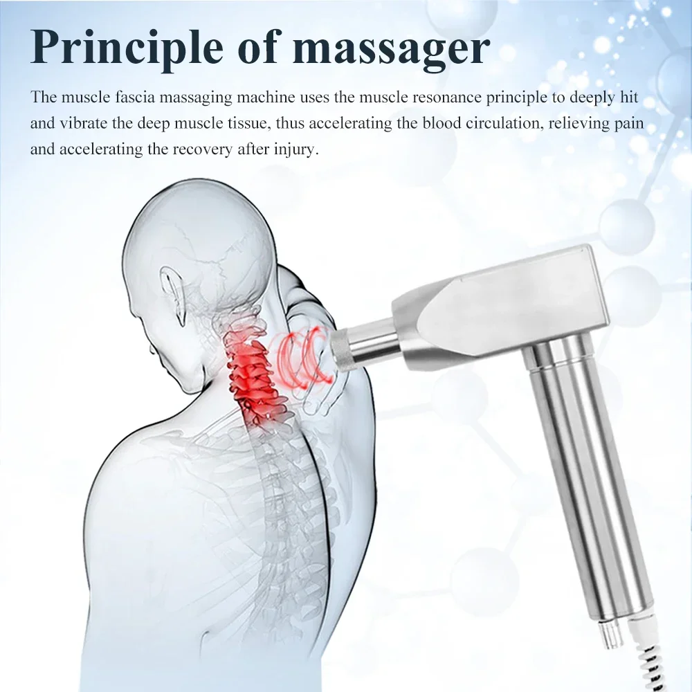 Massage gun Shockwave therapy machine massager Shock wave electric chiropractic tool massage