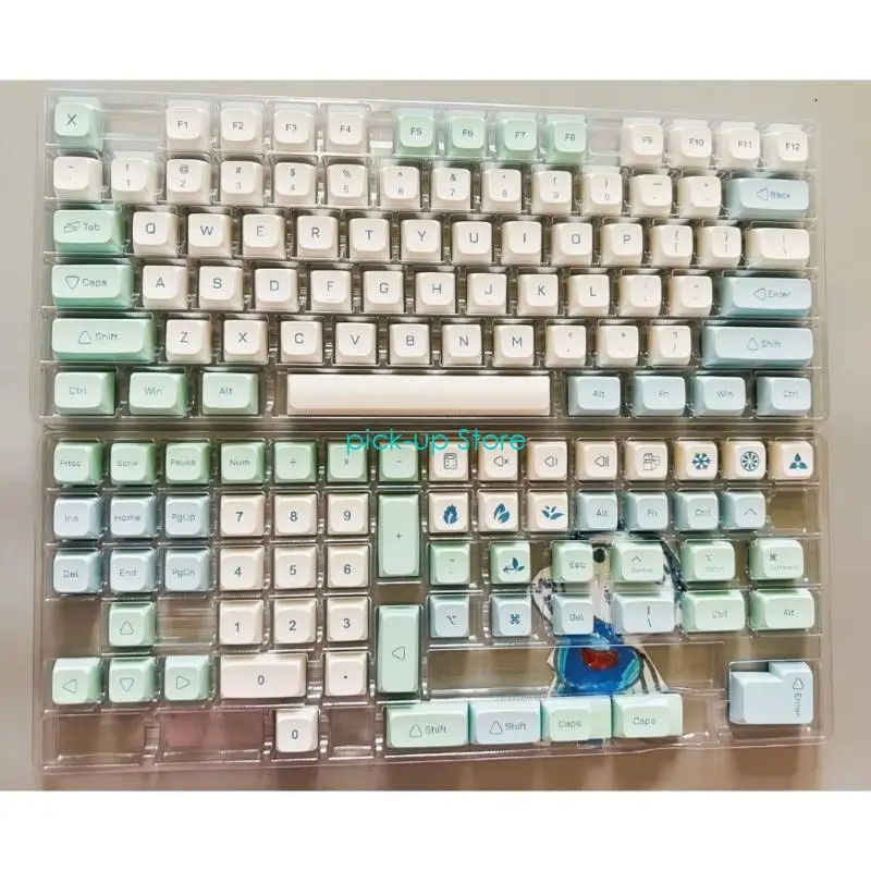 Q5WA XDA Perfil Keycaps PBT sublimations para 125 tecidos teclados mecânicos