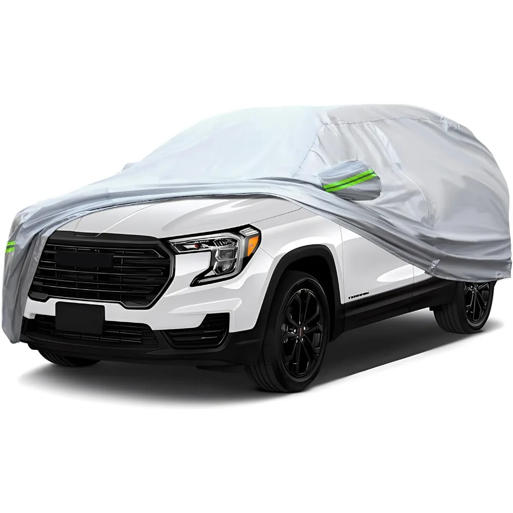 Universal 6-Layer Car Cover for SUVs up to 190", All-Weather Protection, Waterproof, UV-Resistant