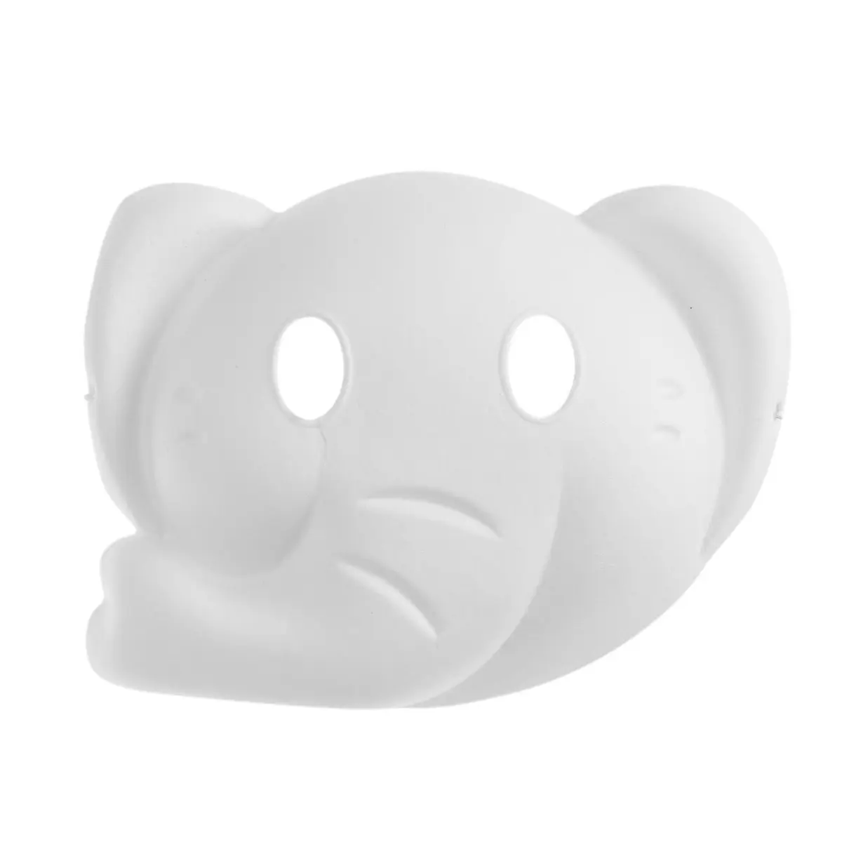 

Elephant Blank Mask for Painting DIY Kids Adult Creative Activity Mask Elastic Comfort Fit Eco-Friendly Pulp Texture Easter