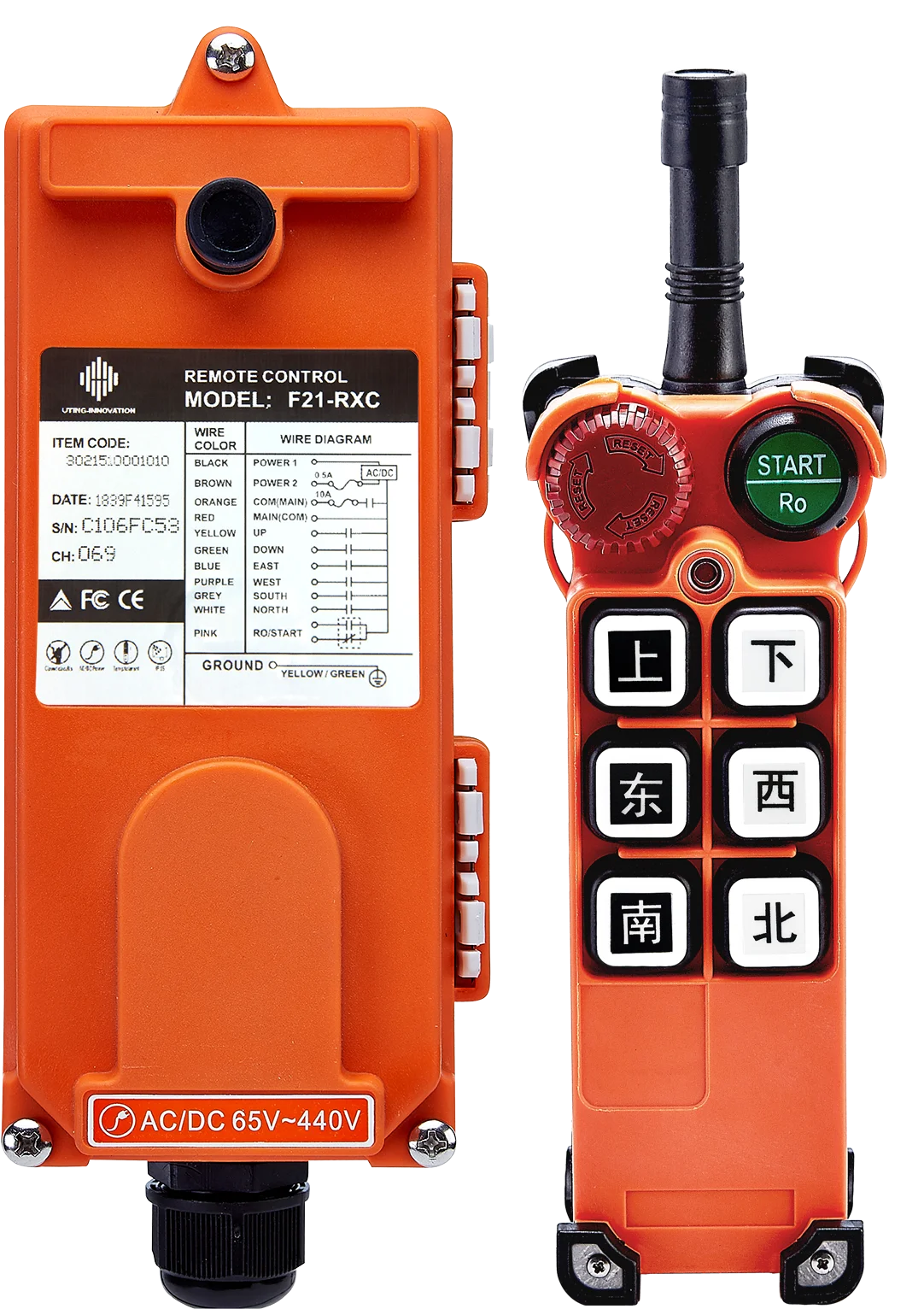 

F21-E1 crane Industrial Radio Remote Controllers for crane hoist