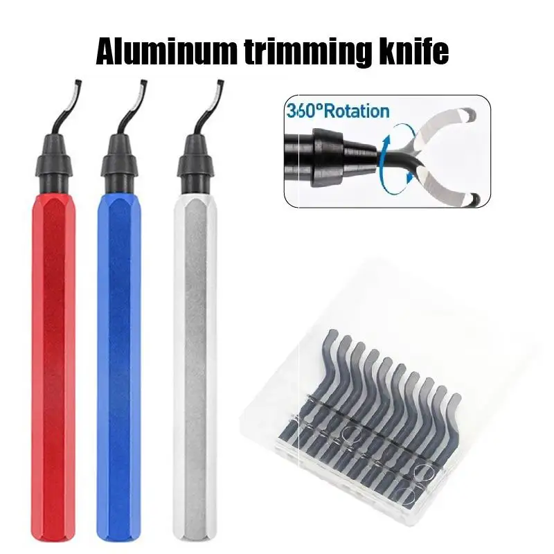 Professional Grade Handheld Deburring Trimming Knife Set Inner Hole Scraper for Construction Site Material Edge Processing