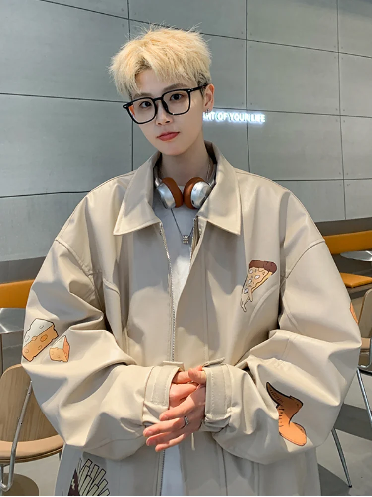 

Мужская кожаная куртка American Sle Baseball Jaet: новая модная демисезонная верхняя одежда в уличном стиле для пар