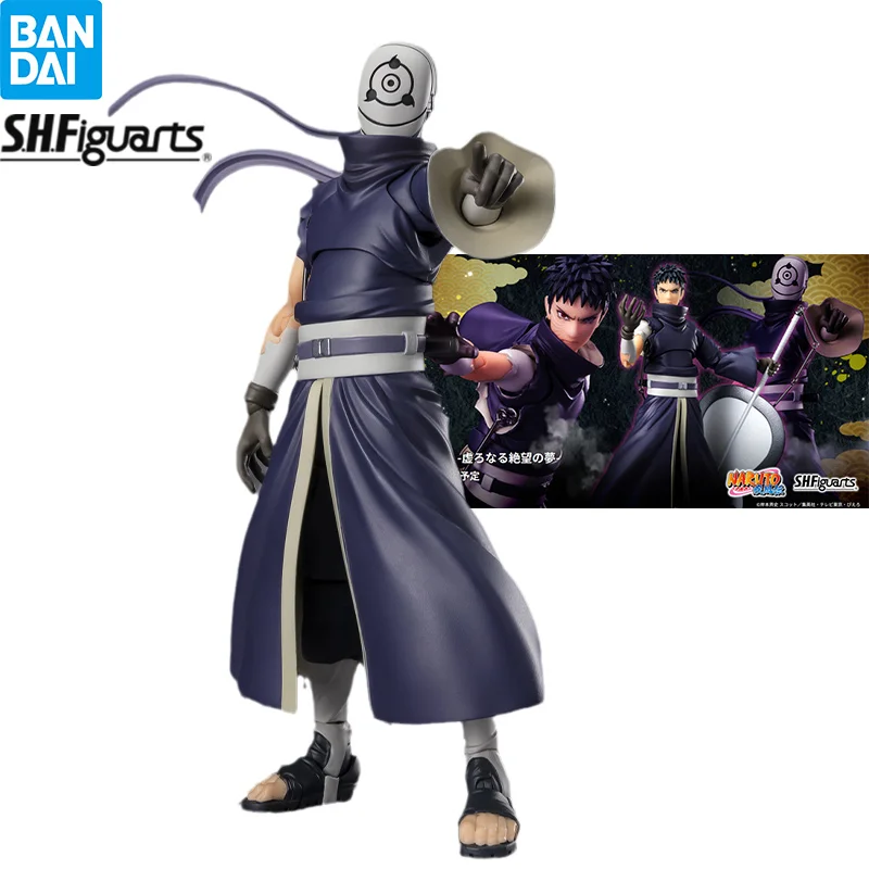 

Bandai Naruto S.H. Figuarts Obito Uchiha Hollow Dreams of Despair Anime Action Model Figure Figurals Brinquedos Toys Gift Boy