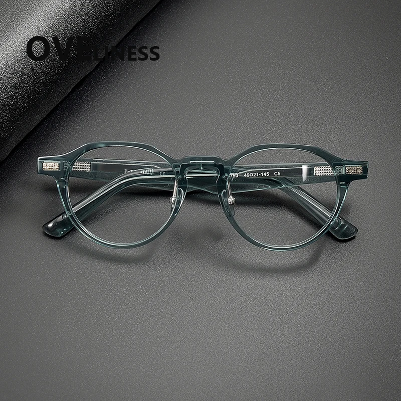 

2026 Acetate Glasses Frame Men New Brand Design Retro Round Eyeglasses frames Women Spectacles Vintage Japanese male Eyewear