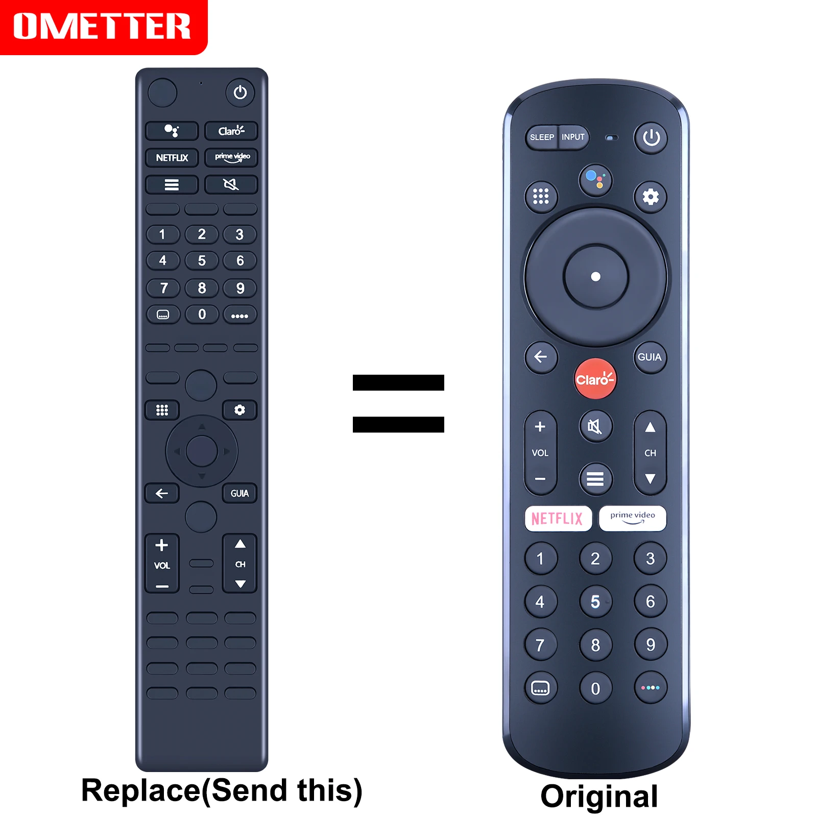 

New For Claro TV WH221008C/ROH Remote Control Replacement without Voice