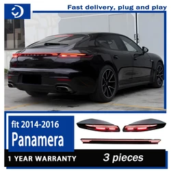 Car Styling Tail Lamp for Porsche Panamera LED penetrating taillight 2014-2016 Taillight Rear Turn Signal Automotive Accessories