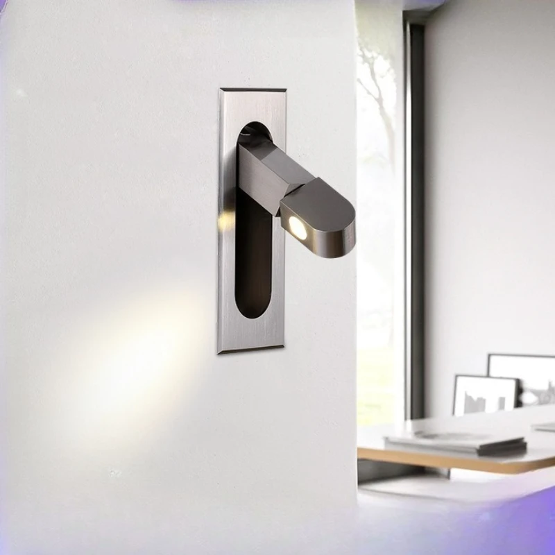 

High End LED Wall Light With Independent Switch Rotatable For Bedroom Hotel