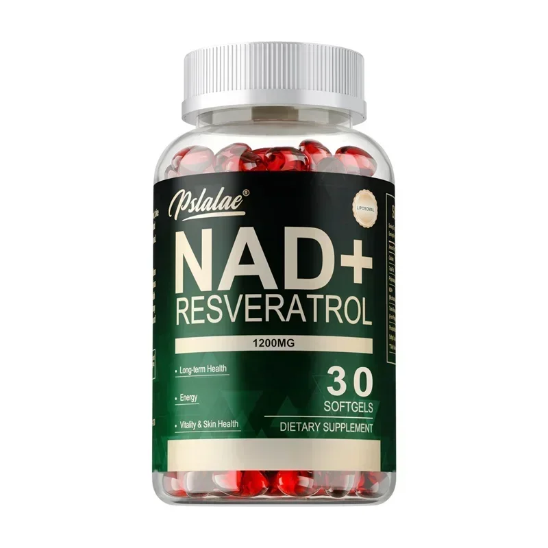 NAD+ Resveratrol - Supports Cellular Energy & Repair, Vitality, Healthy Aging, Metabolism, Cellular Health Supplement