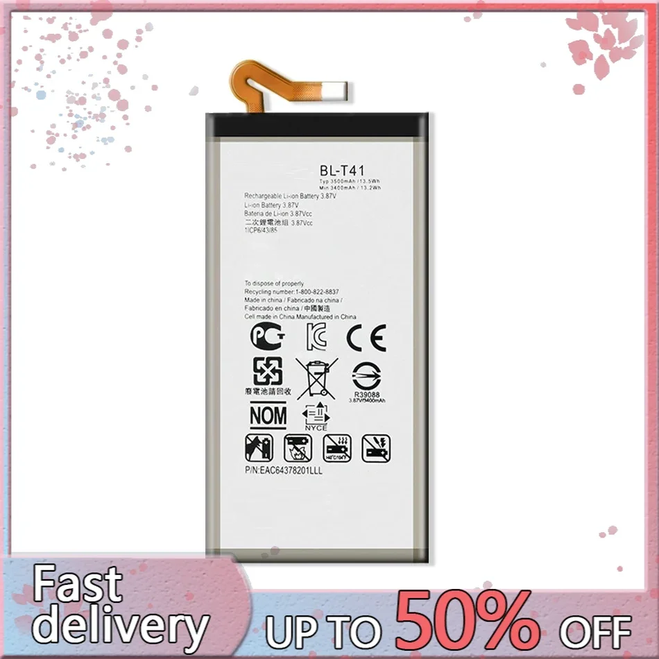 BL-T41 Battery For Lg G8 ThinQ LMG820QM7 LMG820UM1 LM-G820UMB LMG820UM0 LM-G820N Mobile Phone Bateria + Free tool