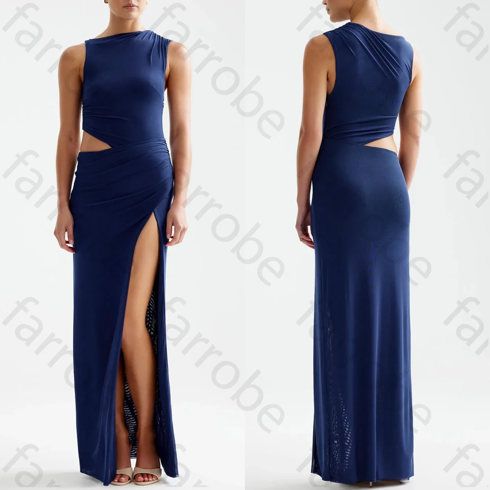 

Customized Sexy Elegant Navy Dress A-Line Evening Dresses Occasion Formal Exquisite High Quality Prom Party Gowns for Women