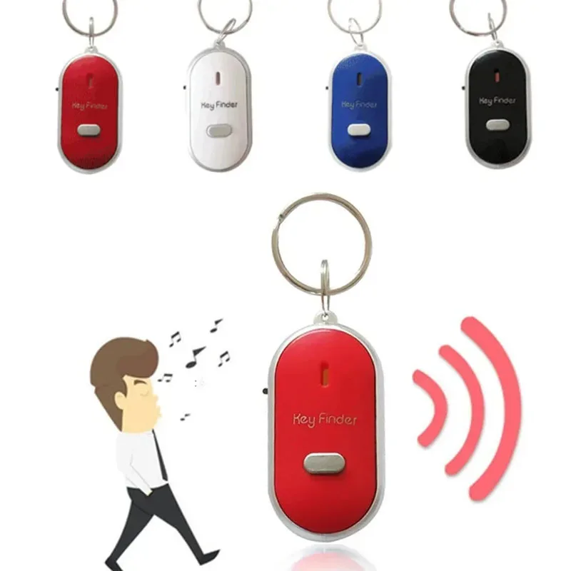 2023 Top Selling Remote Control Key Finder Led Keychain Light Torch Sound Locator Lost Other Suction Ball Drop shipping