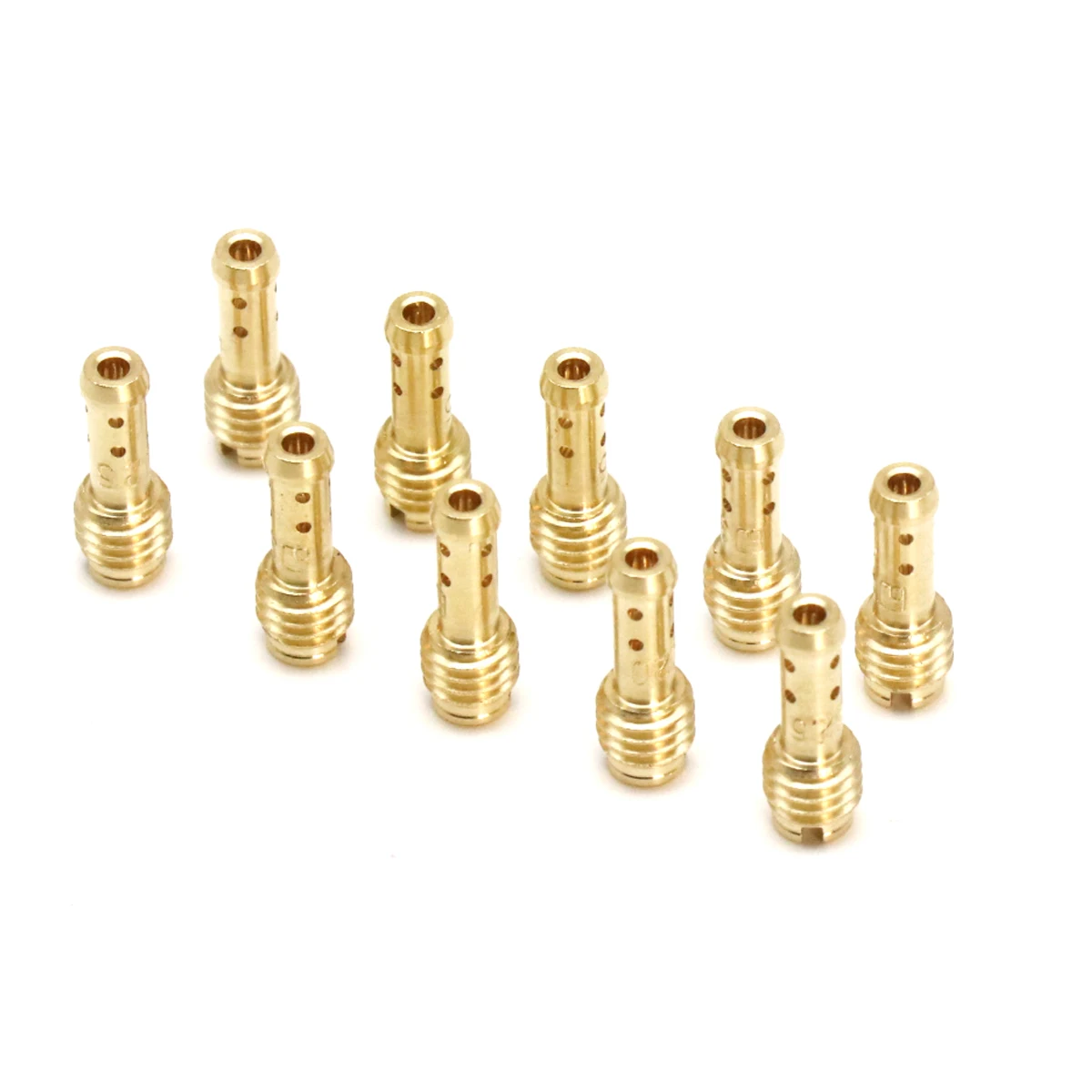 ZS Racing 10pcs Pilot Jets Injector Nozzle 8 Bleed Holes Set Replacement For MIKUNI VM/TM/TMX Motorcycle Carburetor