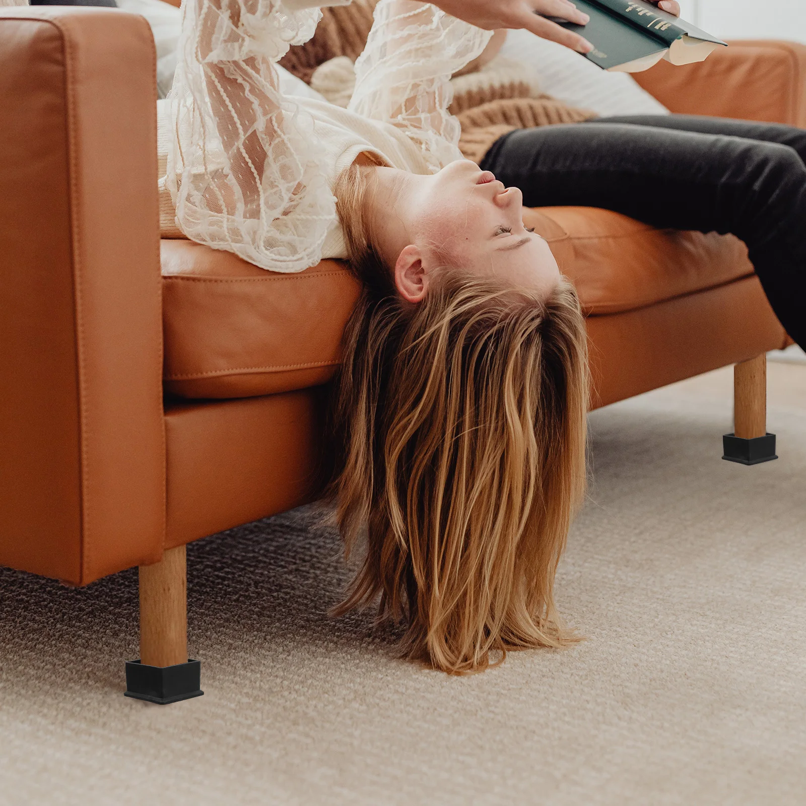 8 шт. квадратные пластиковые колпачки для ножек стула, нескользящие мебельные ножки, защитные накладки на пол для кухни и стульев из твердой древесины