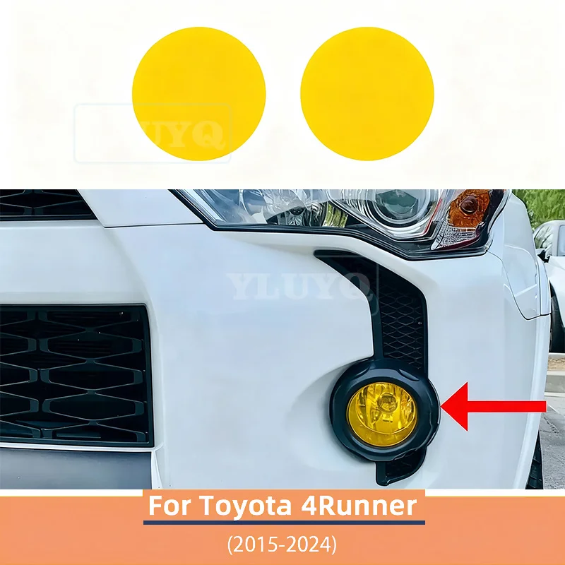 

For 2015-2024 Toyota 4Runner YELLOW Fog Light Overlay Tint Decal Precut Vinyl PPF Protection Film Sticker