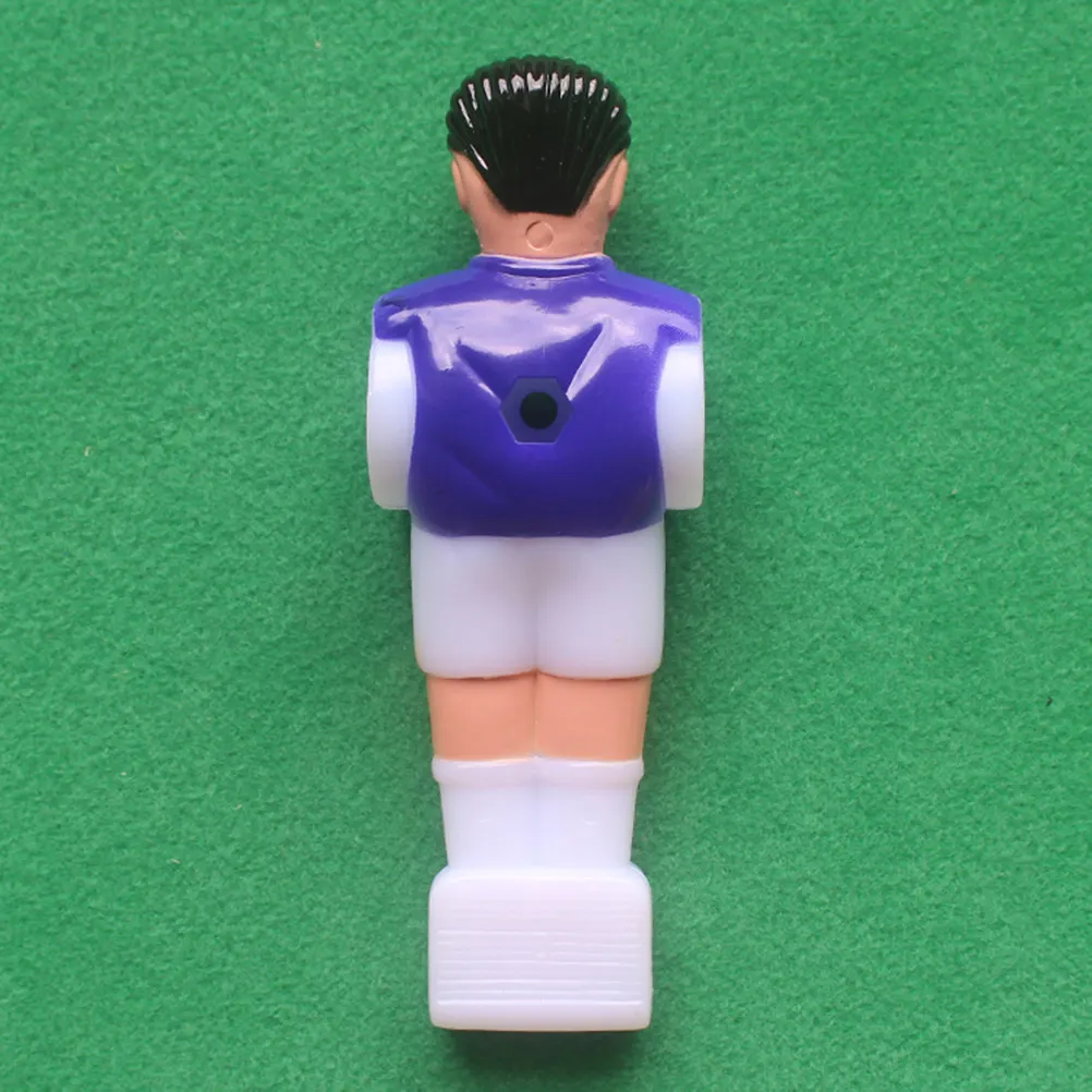 

Набор из 8 пластиковых фигурок для настольного футбола в турнирном стиле, сменные, для стандартного стола, аксессуар для настольного футбола, мини-фигурки футболистов с маленьким отверстием