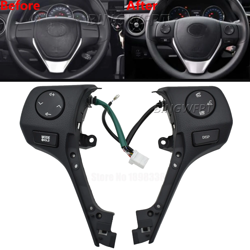 

Кнопки переключателей на рулевом колесе высшего качества 84250-02560 для Toyota Corolla RAV4 2014 2015 2016 2017 2018