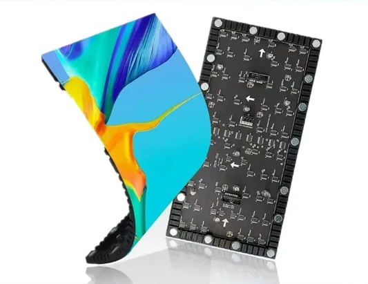High Quality HD Indoor Soft LED Advertising Module Commercial Curved LED Screen P2.5 Model 800-1200 Brightness CE Certified