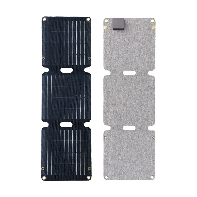 120W Folding Solar Panel Complete Camping Solar Power Bank Station Portable Generator Charger 5V USB Type-C for Car Caravan Camp